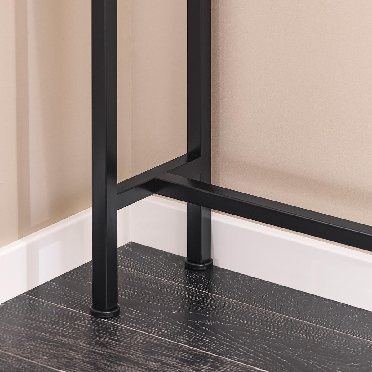KONSOLENTISCH Schwarz - Schwarz, Holzwerkstoff/Metall (20/120/80cm) - SoBuy
