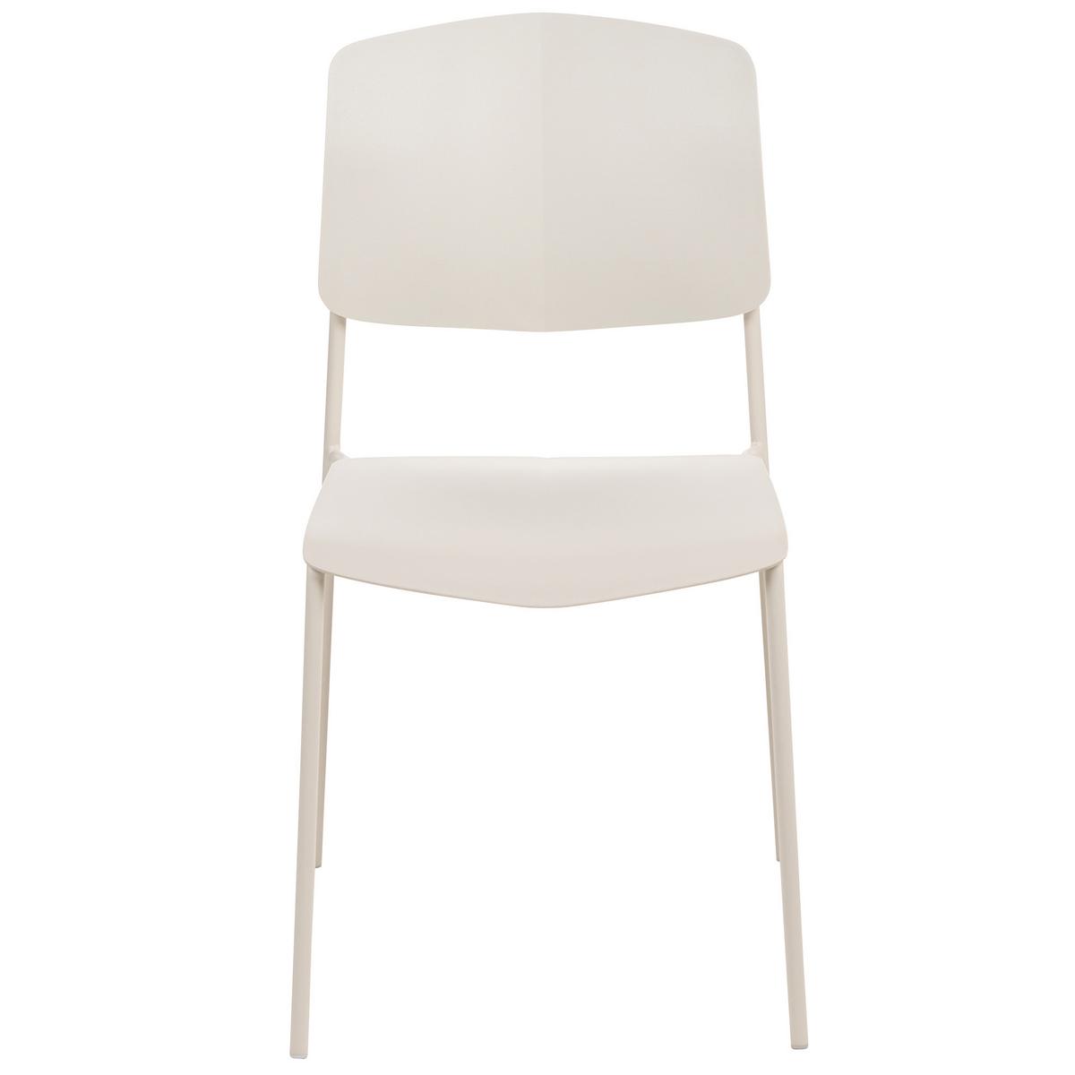 ESSZIMMERSTUHL 4er-Set Kunststoff Beige Astoria - Beige, Kunststoff/Metall (45/83/56cm) - Beliani