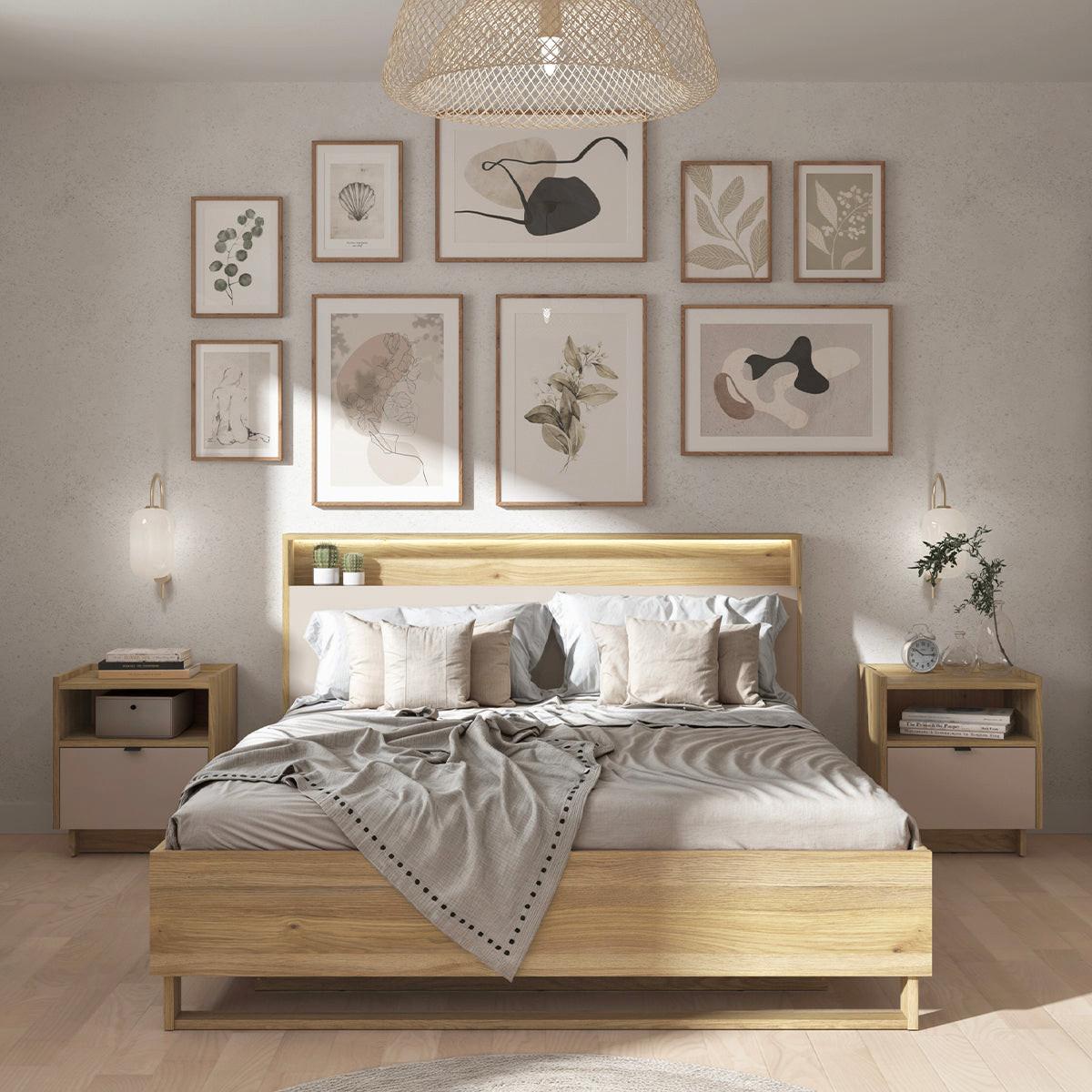 NACHTTISCH Donna Kaschmir - Beige, Holzwerkstoff (50/56/42cm) - Petits-meubles