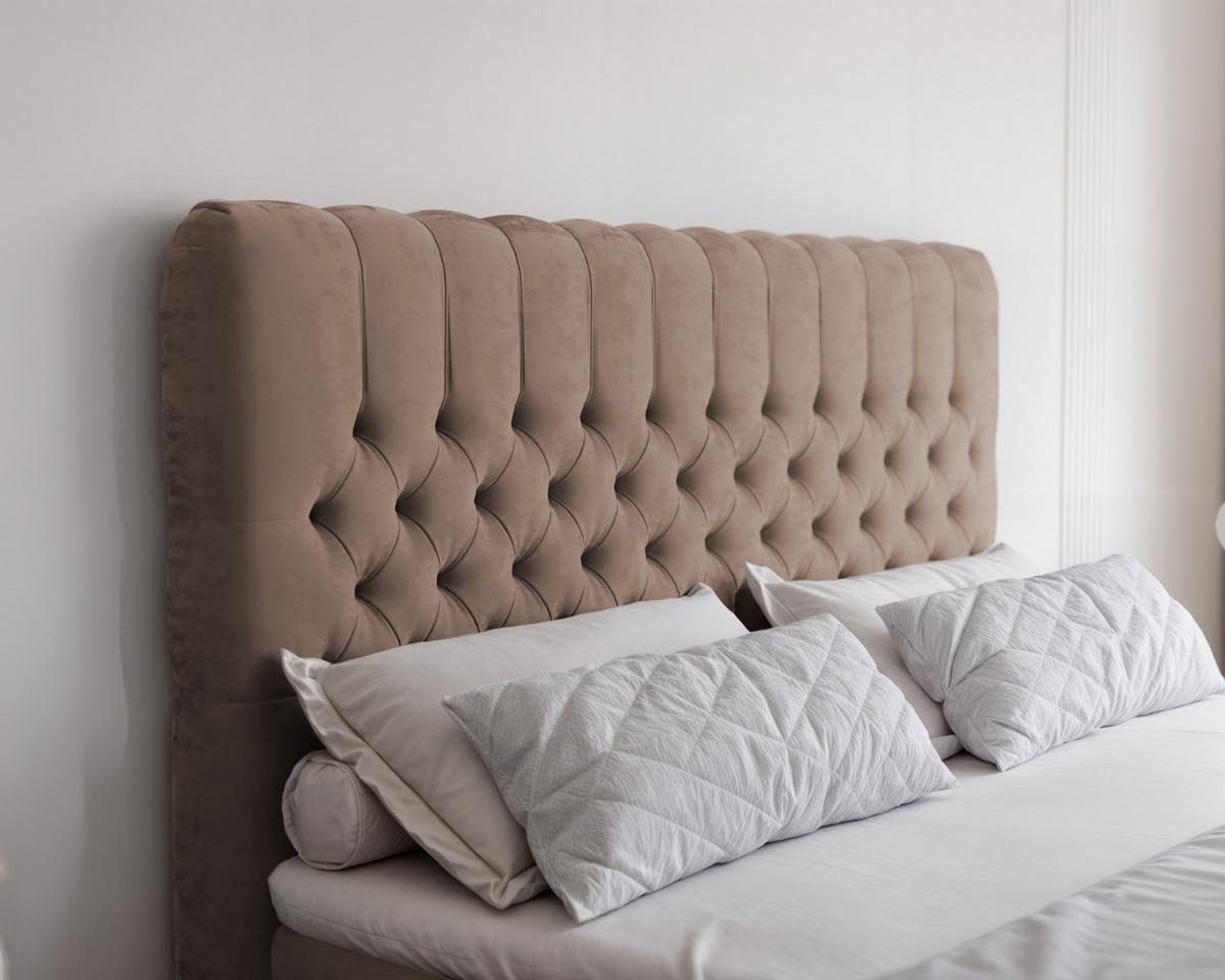 BOXBETT 140x200 cm mit Topper - Braun, Holzwerkstoff/Textil (140/200cm) - Idohome