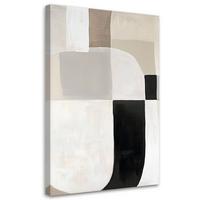 LEINWANDBILD Formen Abstraktion Minimalismus 40x60cm - Beige, Textil (40/60cm) - Feeby