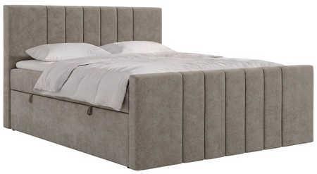 BOXBETT INERO DUO 160/200 - Greige Stukture - Topper T25 - H3 - Greige/Schwarz, Kunststoff/Textil (160/200cm) - MKS