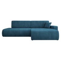 ECKSOFA Piano O Cord - Blau/Schwarz, Holz/Kunststoff (262/145cm) - MIRJAN24