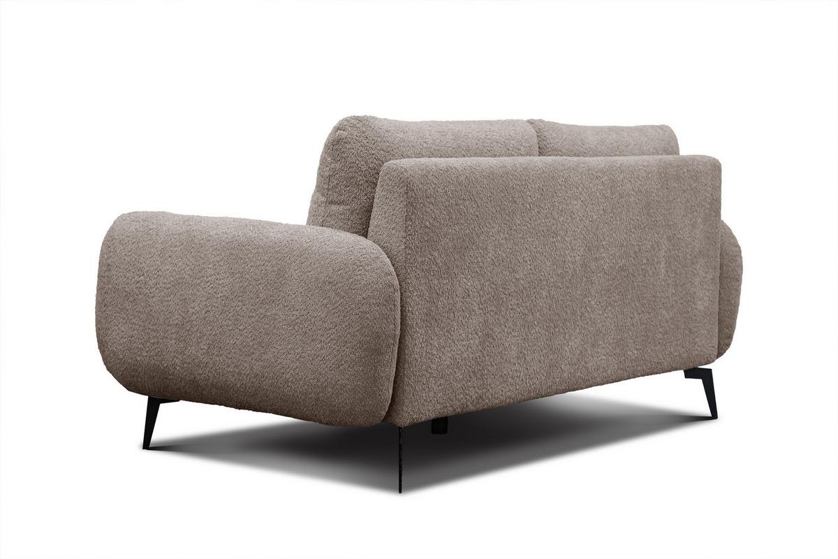 SOFA FEBE 2-Sitzer, beige - Beige/Schwarz, Holz/Textil (160/82/96cm) - Wozimo