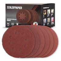 SCHLEIFPAPIER rund 66 Stück - Rostfarben, Kunststoff (125/125/12cm) - bestTools