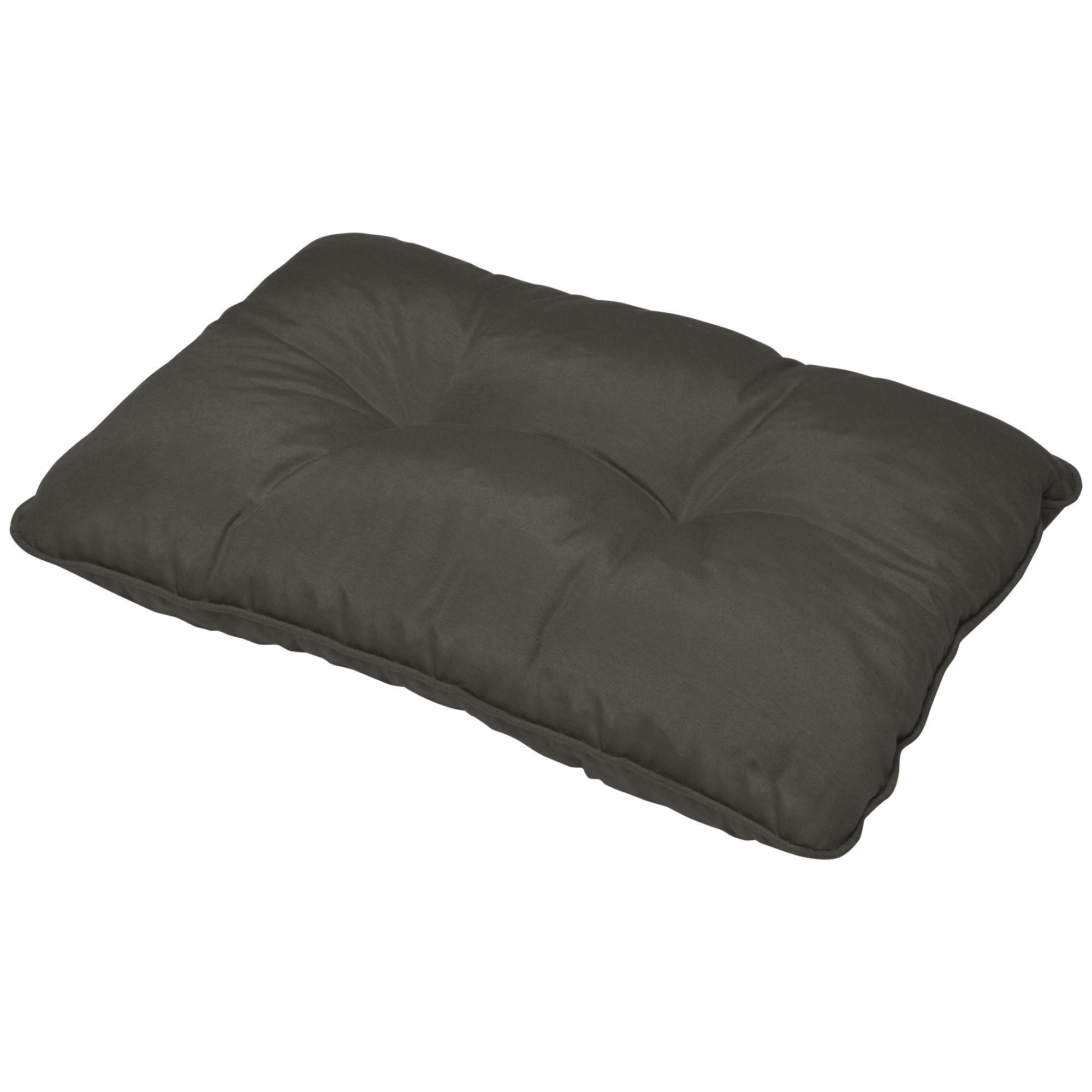 LOUNGEKISSEN Flair Outdoor Rücken 70/40/12cm Graphitgrau - Graphitfarben, Textil (40/12/70cm) - Beautissu 