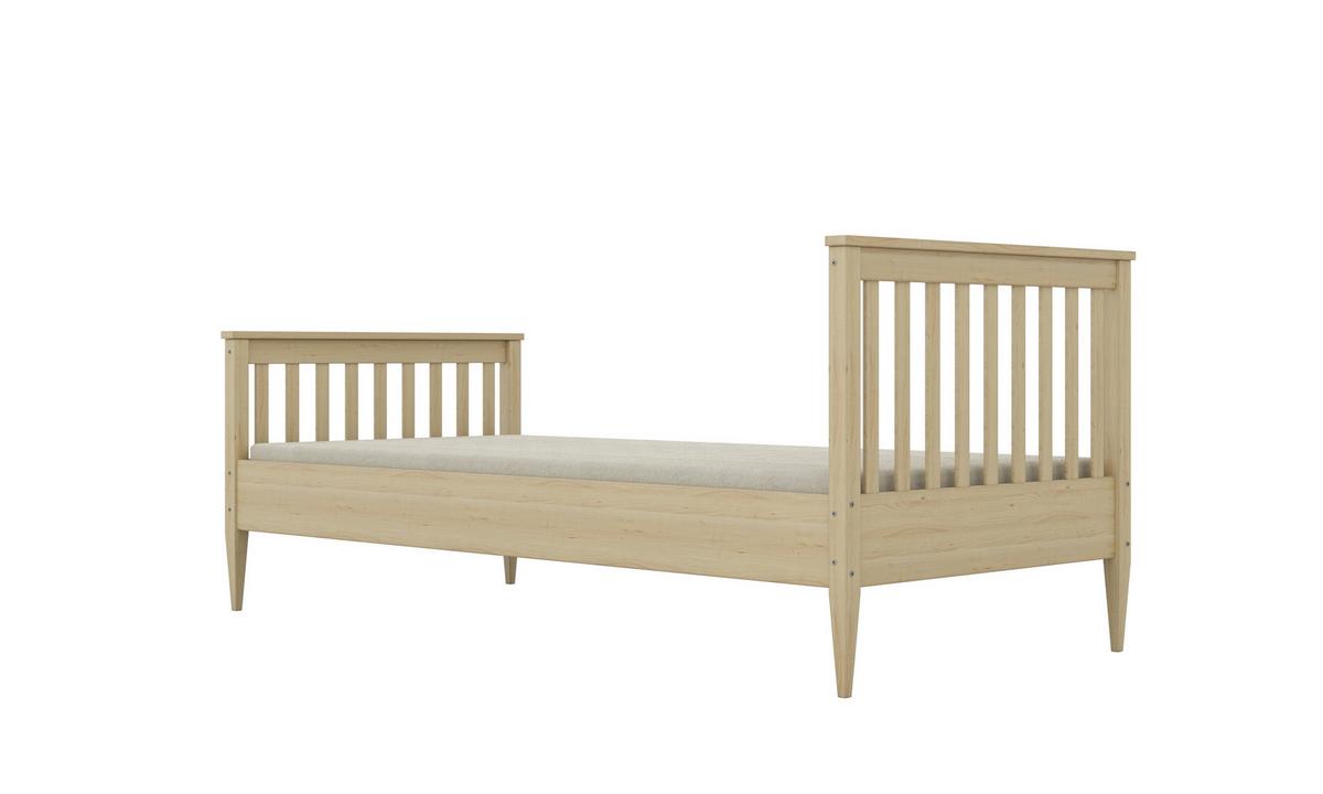 KINDERBETT Igns 80/90 -160/180/200 cm natur lackiert 90/200 - Naturfarben, Holz (90/200cm) - RAUMHIRSCH FURNITURE