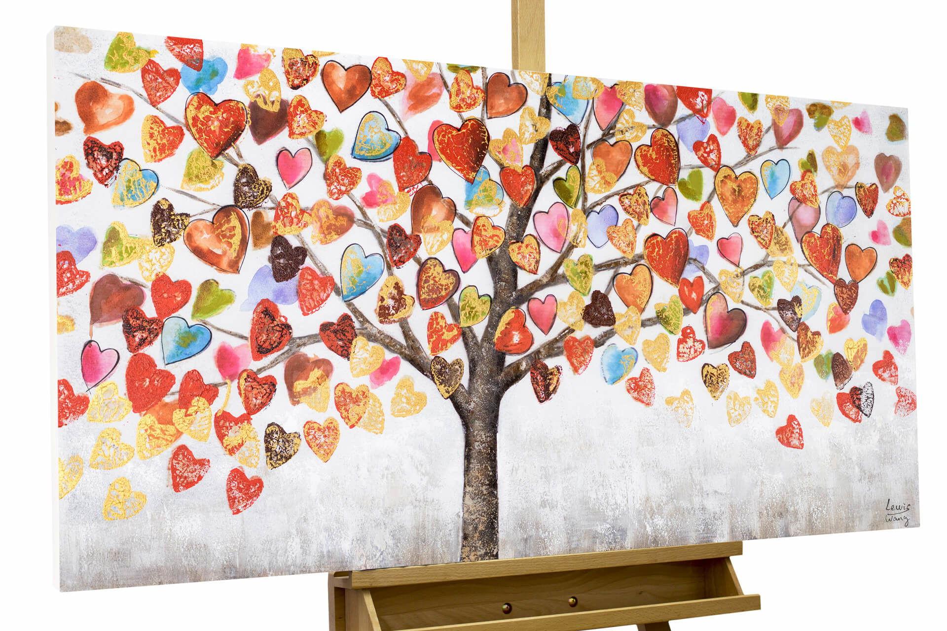 ÖLGEMÄLDE 120/60 cm - Multicolor/Weiß, Holz/Textil (120/60cm) - KUNSTLOFT