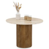 COUCHTISCH MANDI braun/beige - Beige/Braun, Holz/Naturmaterialen (60/60/42cm) - IDIMEX