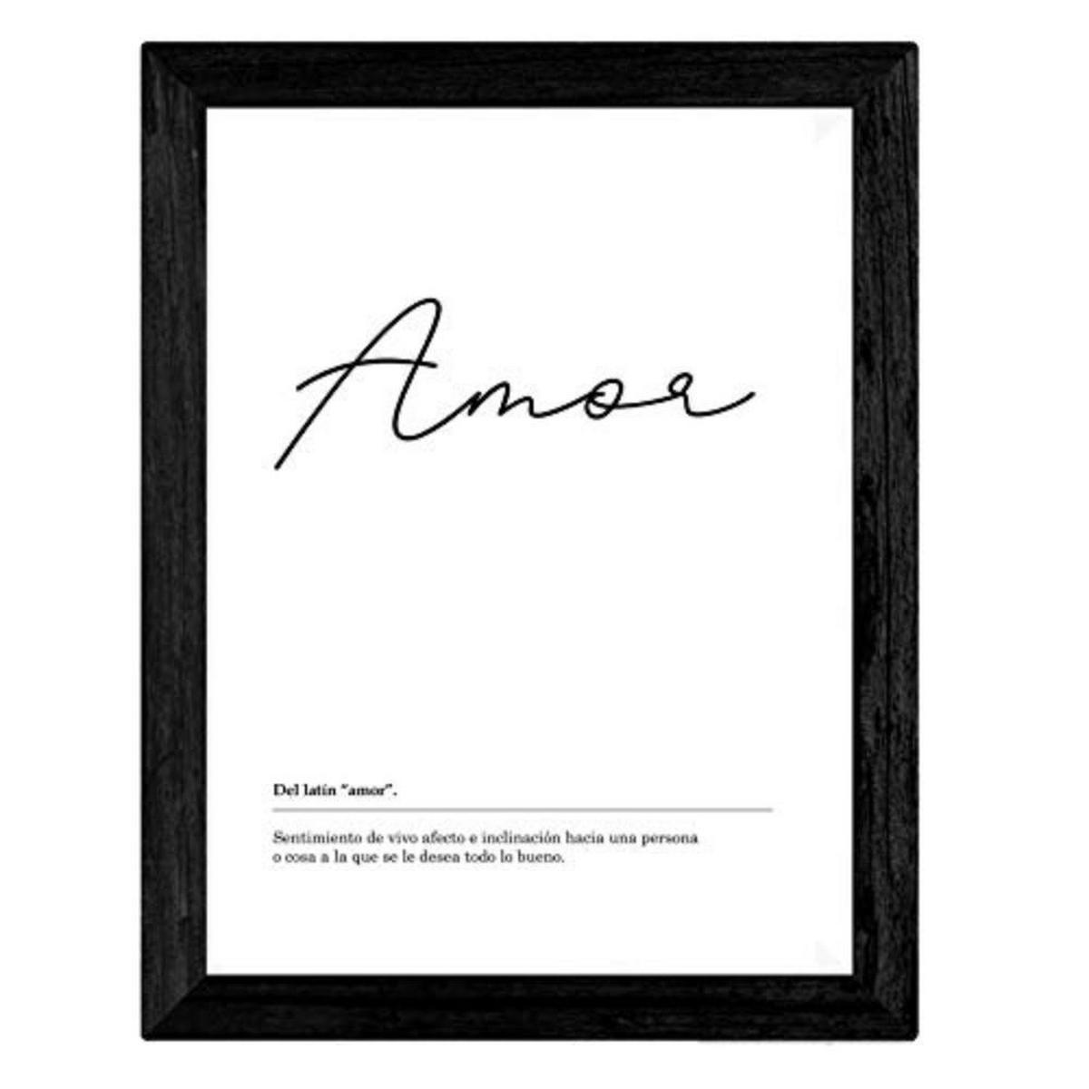 POSTER Set mit 4 schwarzweiß Definitionen von mein Haus A3 Rahmenlos - Klar, Papier (29.7/3cm) - Nacnic