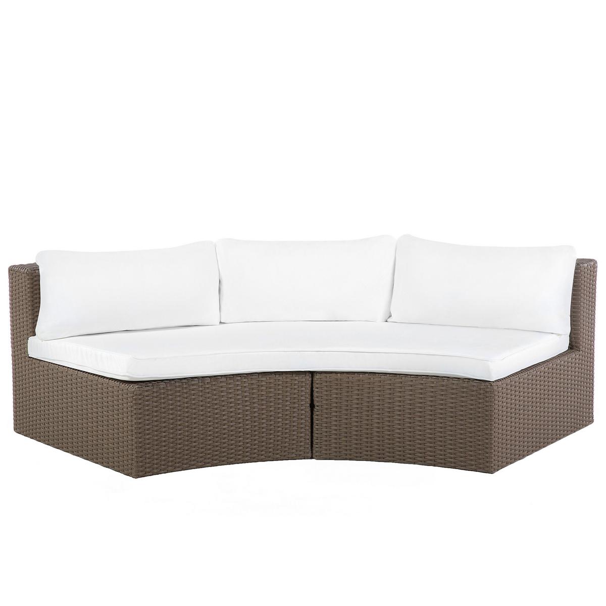 LOUNGE-SET braun Severo - Braun, Kunststoff - Beliani