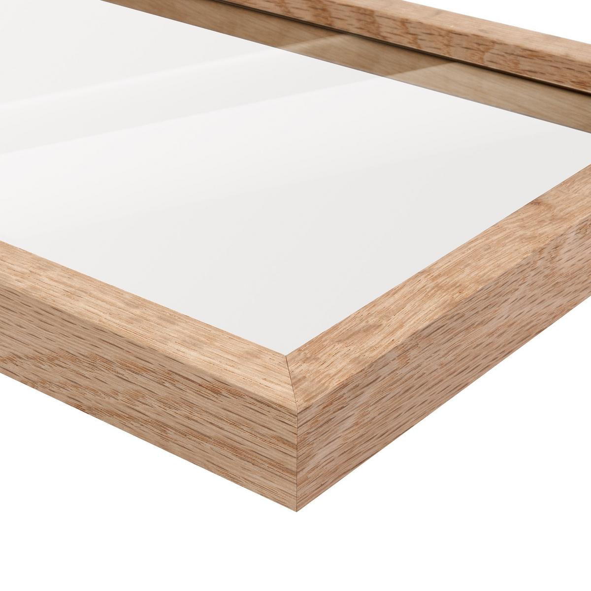 DOPPELGLAS-BILDERRAHMEN Leerrahmen Eiche 20/30 cm - Eichefarben, Holz (20/30cm) - Bilderwelten