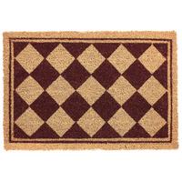 FUSSMATTE Beige/Braun 40/60 cm Kokosfasern Cardona - Beige, Textil (40/60cm) - Beliani