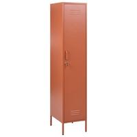 BÜROSCHRANK Metall Goldbraun Frome - Goldfarben/Braun, Metall (38/185/50cm) - Beliani