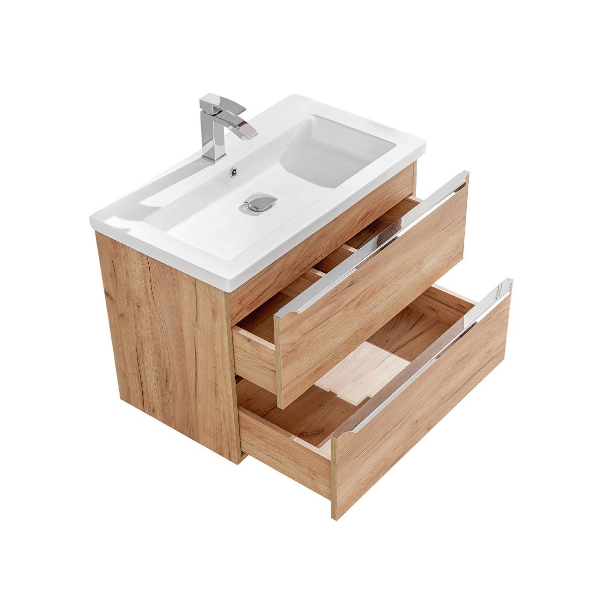 WASCHTISCH 80cm April Holz - Braun, Holzwerkstoff (80/57/46cm) - Petits-meubles