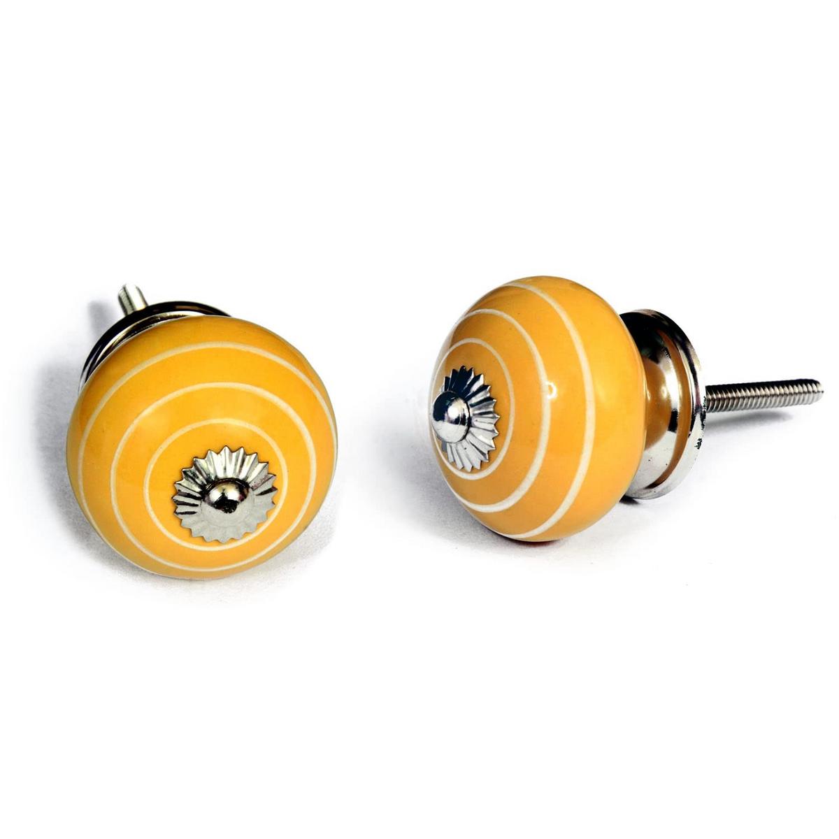 KERAMIKKNÖPFEN Set mit 20 mit schwarzem Blumenmosaikdesign 38 mm Durchmesser. - Schwarz, Keramik (4/4/6.9cm) - Nacnic
