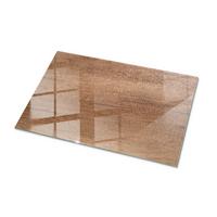 TISCHPLATTE 100x70 cm Natürliche Holzmaserung - Braun, Glas (0.4/100/70cm) - TULUP