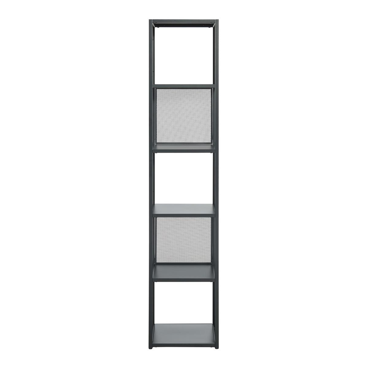 STANDREGAL Finspång - Schwarz, Metall (38/185/38cm) - [en.casa]