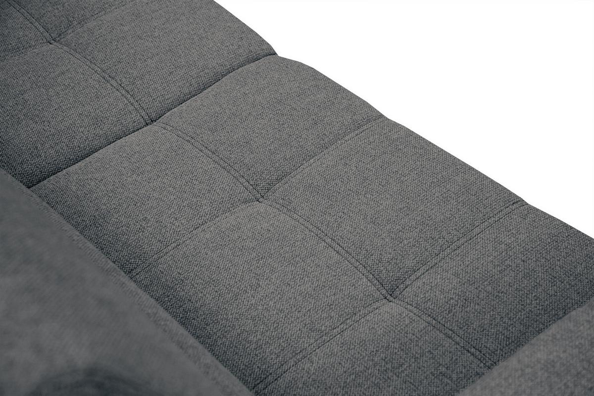 SOFA QUARTZ 3-Sitzer, dunkelgrau - Dunkelgrau, Holzwerkstoff/Textil (202/80/102cm) - Wozimo