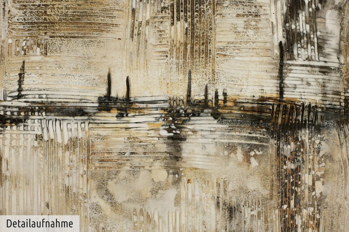 ACRYLBILD HANDGEMALT 60/80 cm - Beige/Braun, Holz/Textil (60/80cm) - KUNSTLOFT