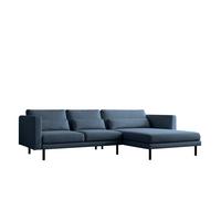 ECKSOFA Agada In Verita - Dunkelblau, Holzwerkstoff/Textil (281/174cm) - Fun Möbel