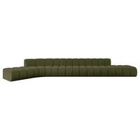 ECKSOFA modulares Sofa Solven-L3 - 562x174x70 cm Grün - Grün, Holzwerkstoff/Textil (562/174cm) - ALTDECOR