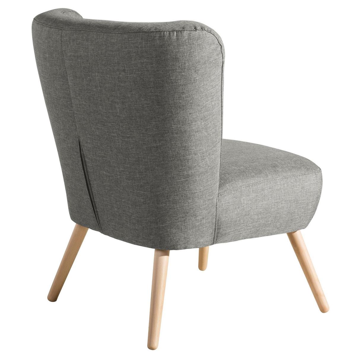 SESSEL Kassi Bezug Flachgewebe Buche natur / hellgrau - Hellgrau, Kunststoff (69/80/68cm) - 58aufmkessel