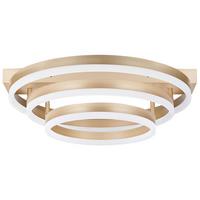 DECKENLEUCHTE Nore 52/52/20 cm - Goldfarben, Kunststoff (52/50/20cm) - Beliani