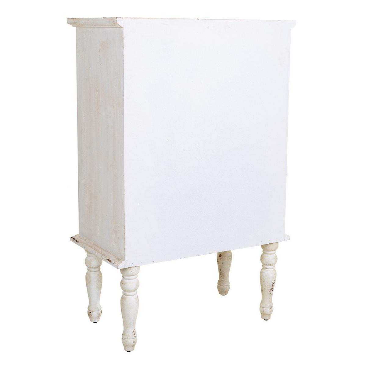 VITRINE aus Holz, weiß, 71x40x111cm - Weiß, Holzwerkstoff (71/111/40cm) - Wanderlust