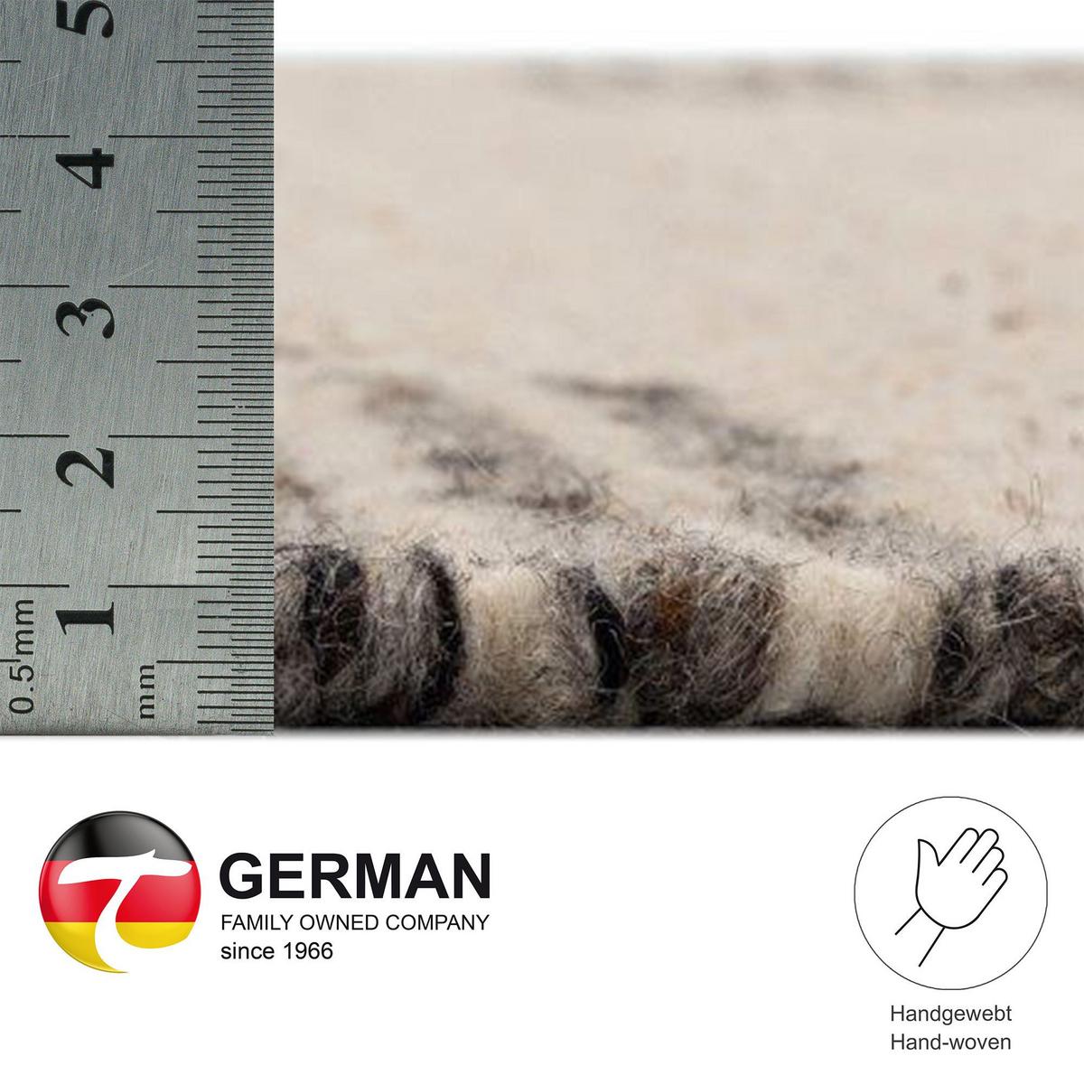 HANDWEBTEPPICH Ehrwald TK-157 Wendbar 120x180 cm - Beige, Textil (120/180cm) - THEKO