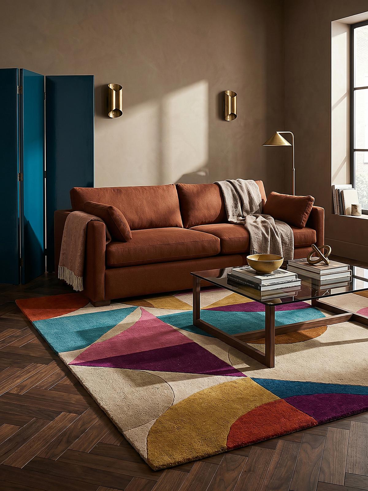 WOLLTEPPICH AIRE, abstrakt, Bunt, 200 x 290 cm - Multicolor, Textil (290/200cm) - KADIMA DESIGN
