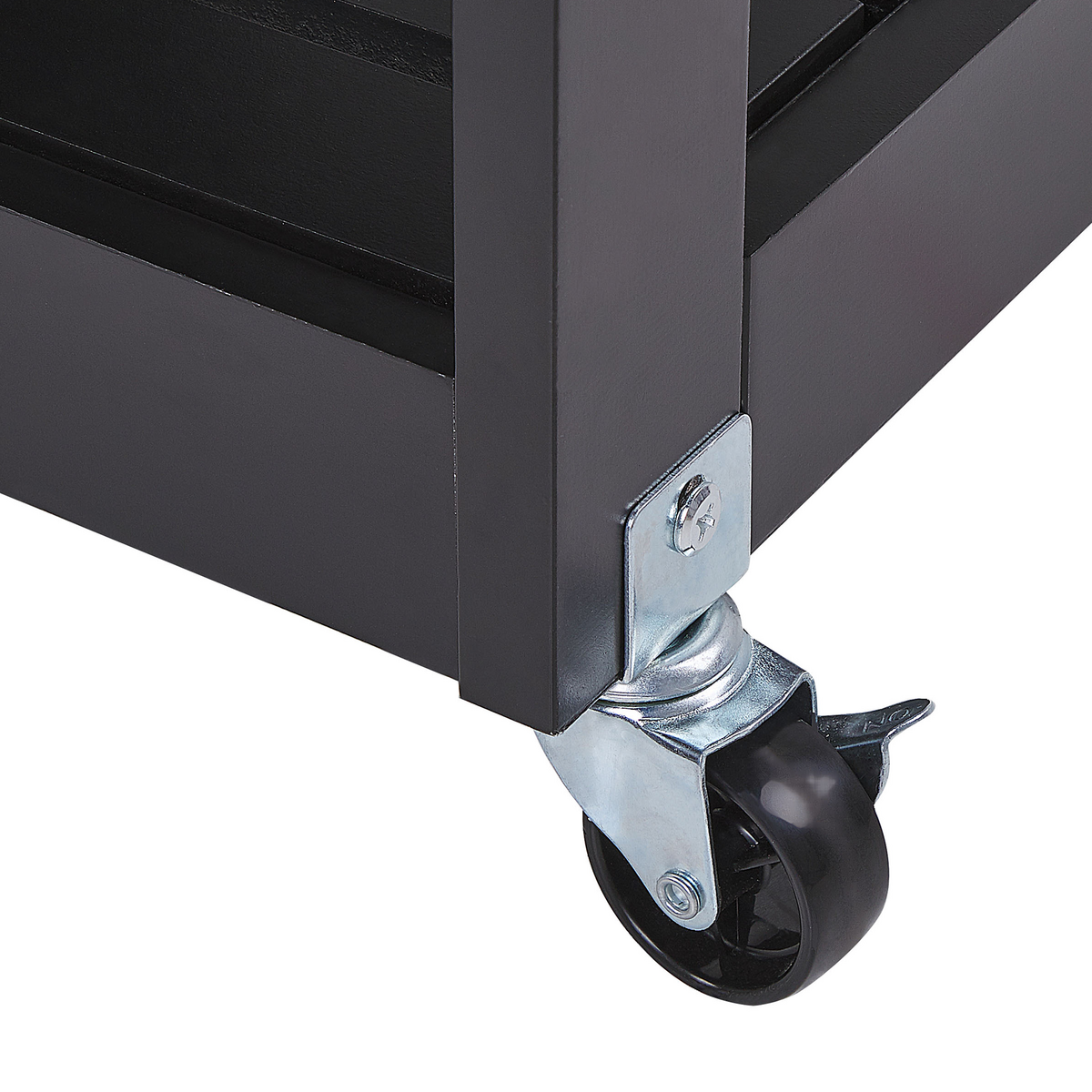 SERVIERWAGEN Schwarz Trapani - Hellbraun/Schwarz, Holzwerkstoff (75/87/44cm) - Beliani