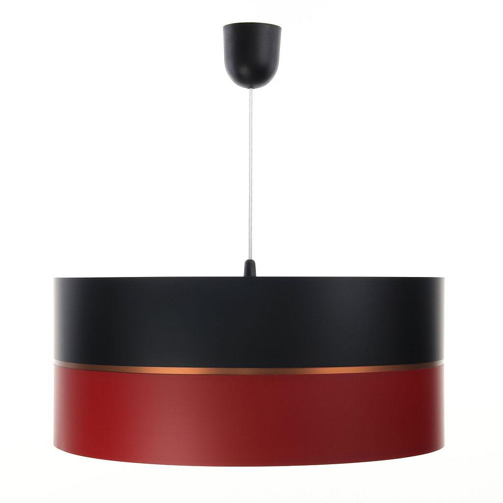 HÄNGELEUCHTE Rot 30/21 cm - Rot/Schwarz, Kunststoff (30/0.45/21cm) - ONZENO