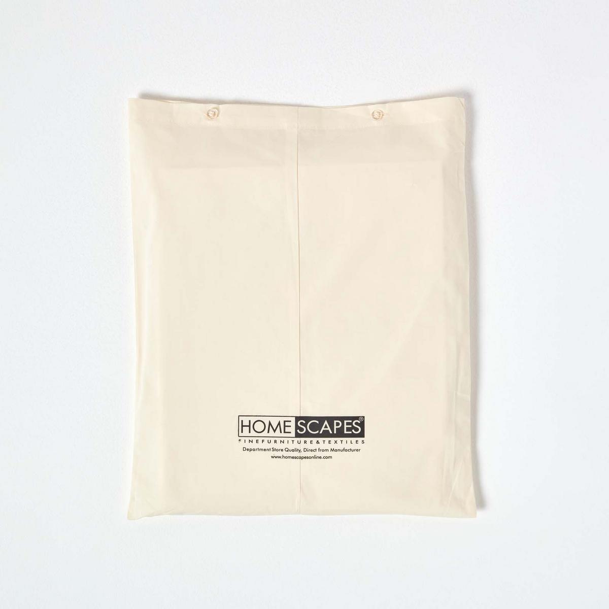 BETTLAKEN ohne Gummizug, Ägyptische Baumwolle, Fadendichte 200 - Creme, Textil (240/275cm) - Homescapes