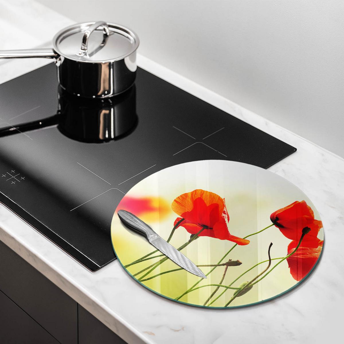 GLASPLATTE Ø 40 cm - Honig, Glas (40/40cm) - Wallfluent