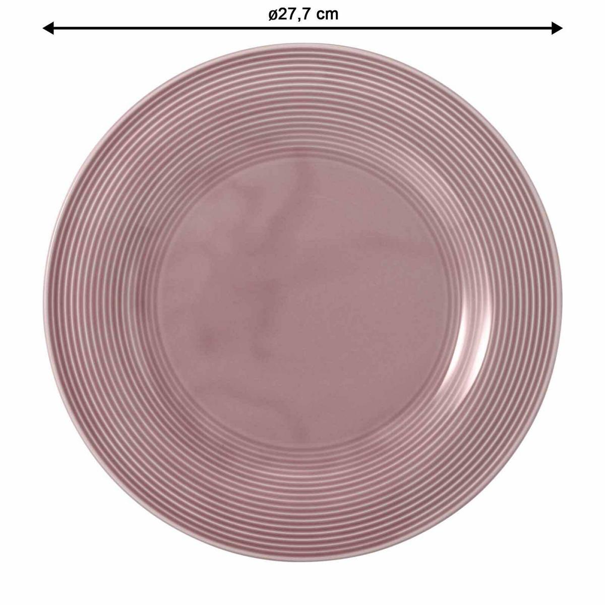 SPEISETELLER Beat Color Glaze Altrosa ø 27,7 cm 6er Set - Rosa, Keramik (27.7cm) - Seltmann Weiden