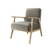 SESSEL Retro - Naturfarben/Grau, Holz/Textil (59/76/67cm) - MIRJAN24