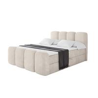 BOXBETT mit Matratze H4 und Lattenrost - NINA-Z - 180x200 cm Casablanca - Beige - Champagner, Holzwerkstoff (180/200cm) - ALTDECOR