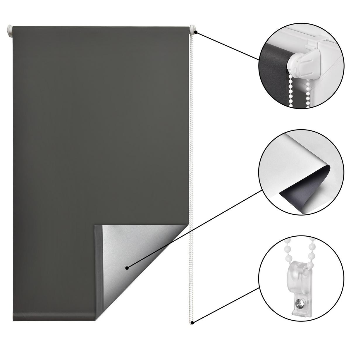 THERMOROLLO SolReflect T24 110x160cm Anthrazit - Anthrazit, Kunststoff (110/160cm) - Sol Royal