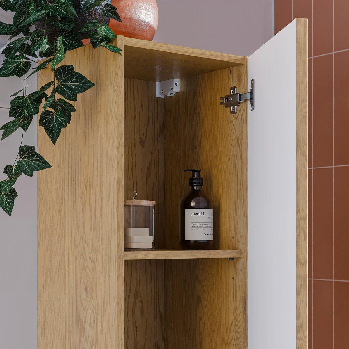 HÄNGESÄULE Isaline Helle Eiche - Braun, Holzwerkstoff (35/170/33cm) - Petits-meubles