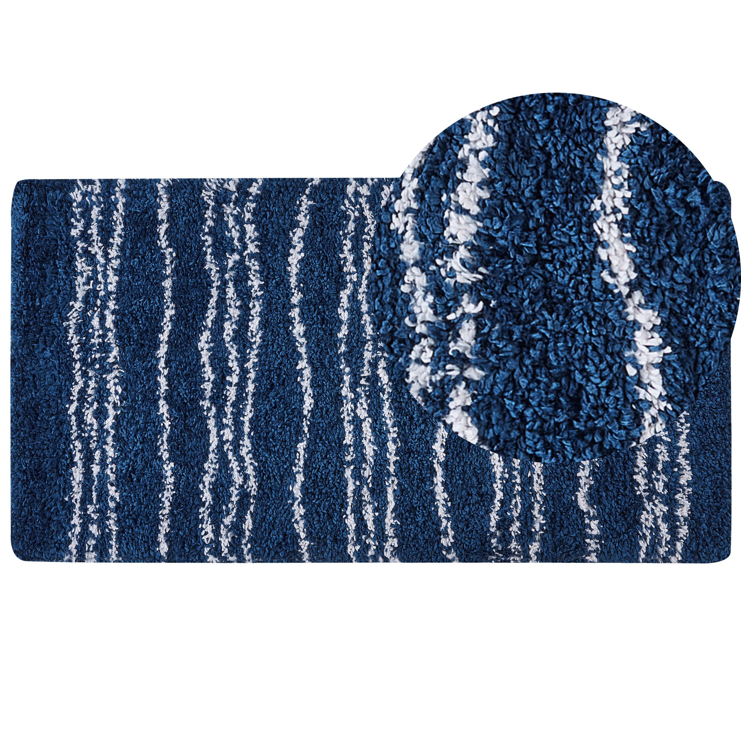 SHAGGY-TEPPICH Tashir 150/80 cm - Blau, Kunststoff (80/150cm) - Beliani