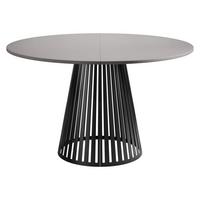 ESSTISCH ausziehbar Cone 100 - Hellgrau/Schwarz, Holzwerkstoff/Metall (100/100/76cm) - MIRJAN24