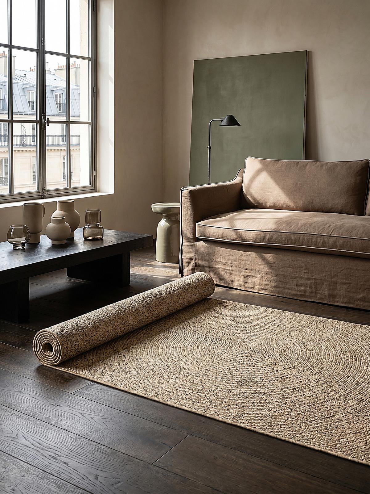 TEPPICHLÄUFER Berber CORDEV Polypropylen Natur 60 x 90 cm - Beige, Textil (60/90cm) - KADIMA DESIGN