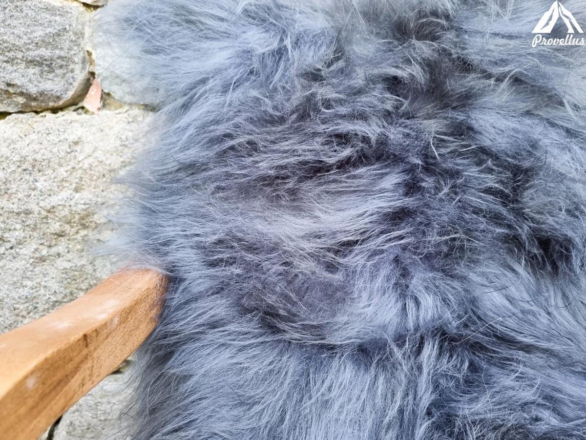SCHAFFELL Langhaar skandinavisch weich chromfrei Silber Grau ca. 135 cm - Silberfarben/Grau, Fell (75/135cm) - Provellus
