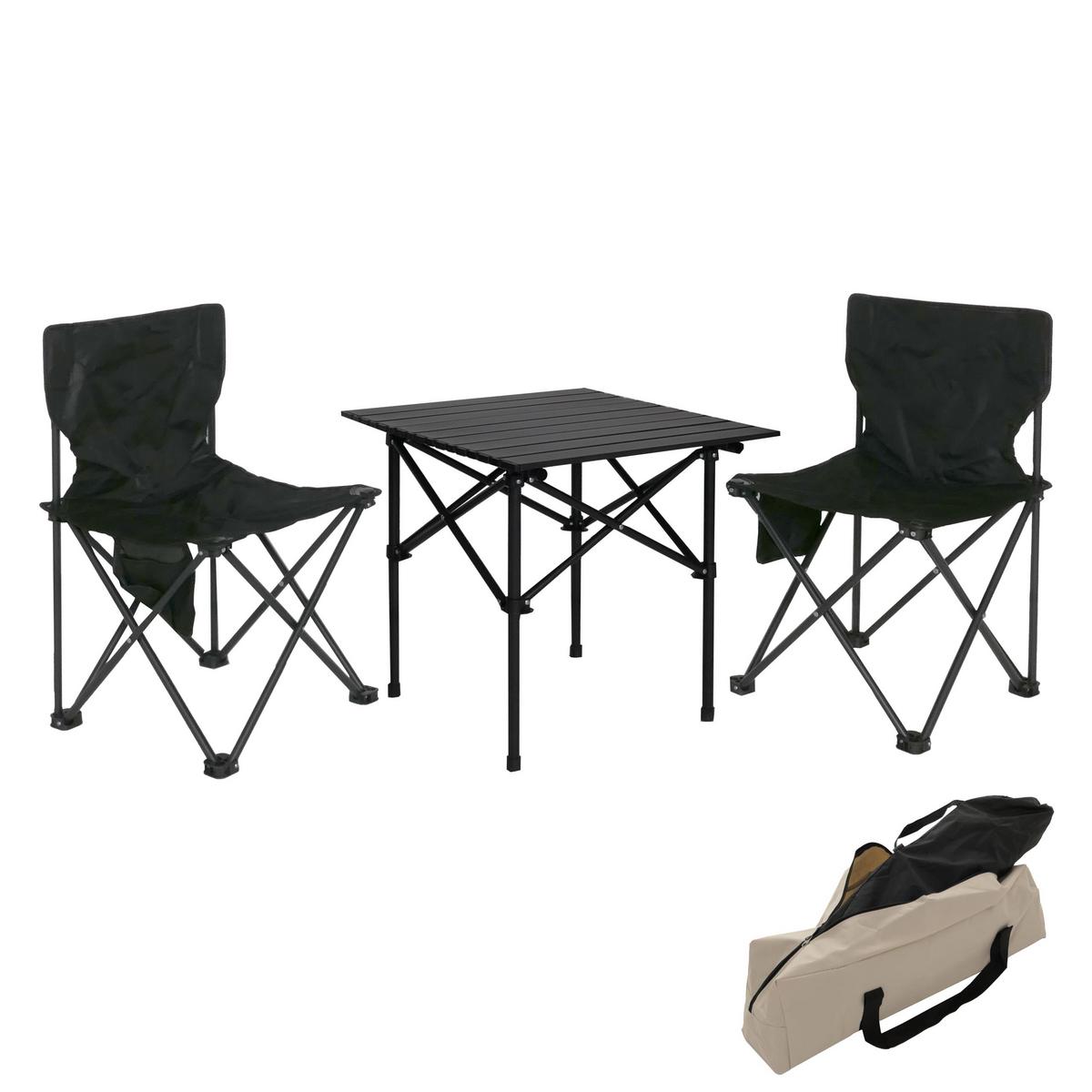 CAMPINGSET Schwarz - Schwarz, Metall - MCW