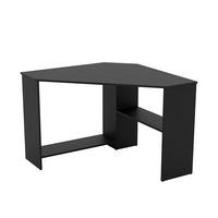 SCHREIBTISCH SPAZIO 80x80x73 cm Bürotisch Computertisch, Schwarz - Schwarz, Holzwerkstoff (80/80/73cm) - MASSENO