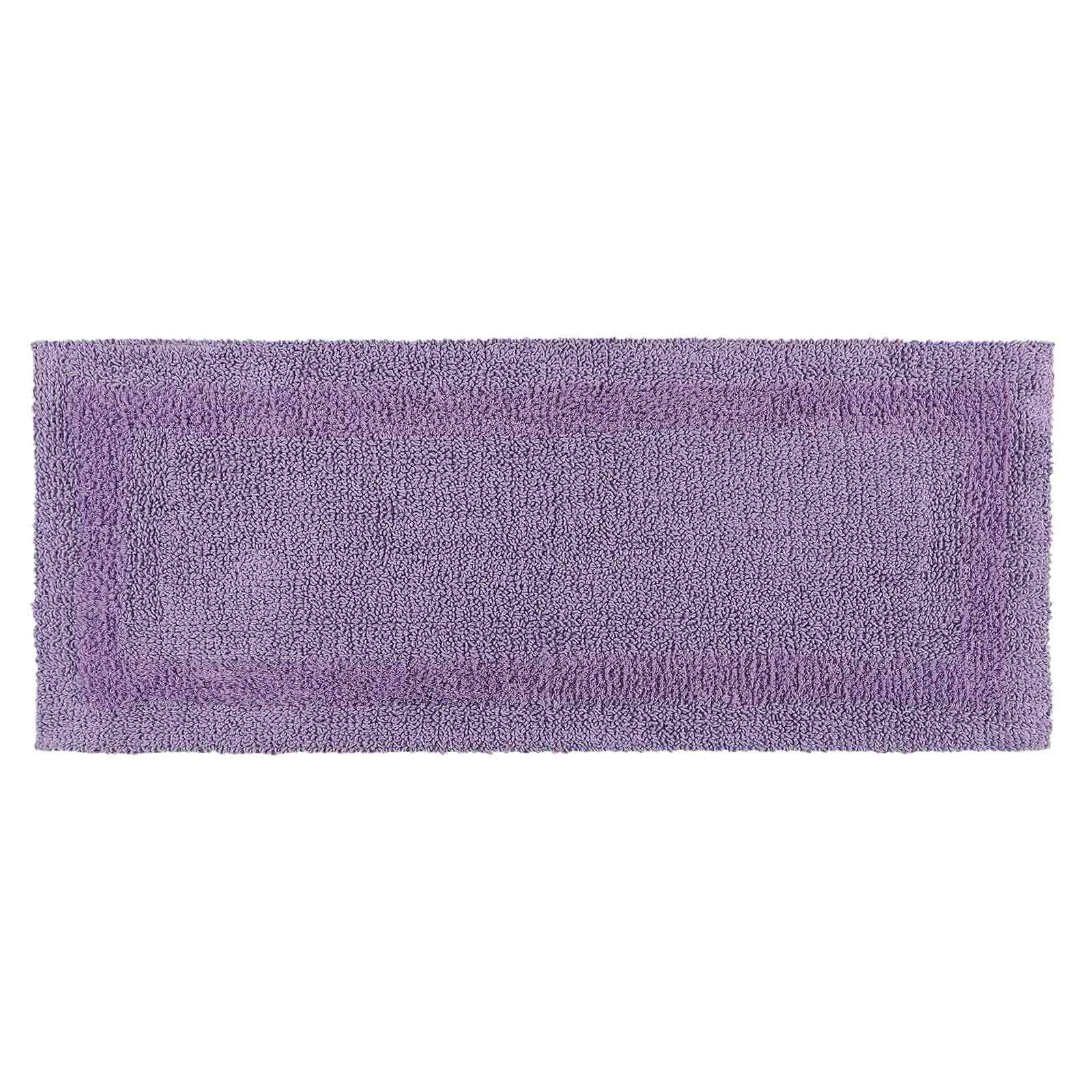 BADEMATTE 40/100 cm, 100% Baumwolle, wendbar - Flieder, Textil (40/100cm) - Homescapes