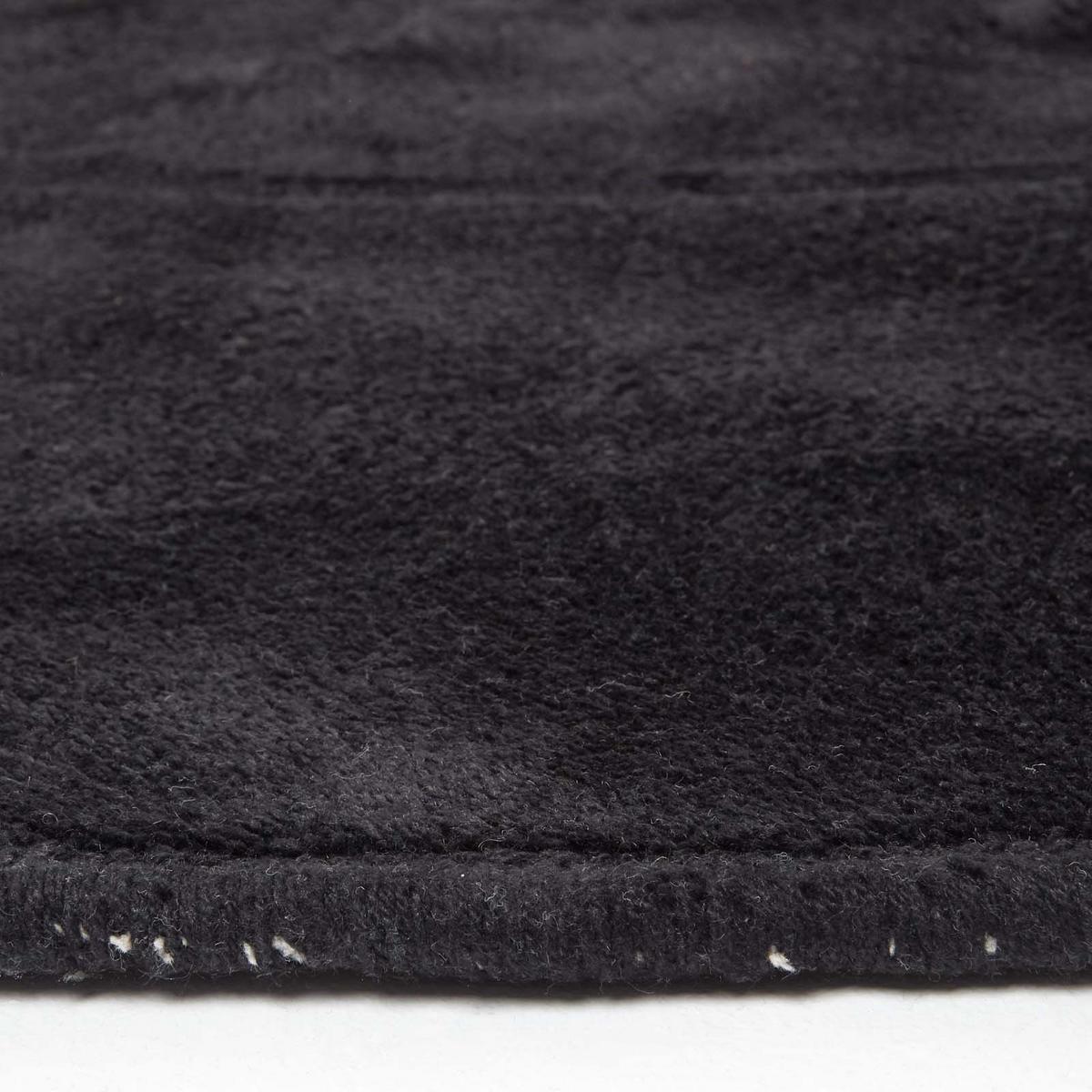 KURZFLOR-TEPPICH rund getuftet 150 cm - Schwarz, Textil (150/150cm) - Homescapes