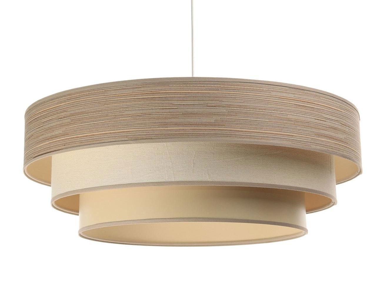 HÄNGELEUCHTE Beige 60/20 cm - Braun, Kunststoff (60/1.5/20cm) - ONZENO