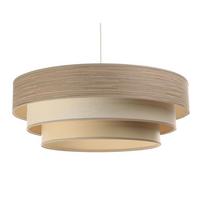 HÄNGELEUCHTE Beige 60/20 cm - Braun, Kunststoff (60/1.5/20cm) - ONZENO